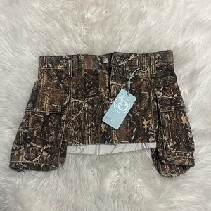 ♡ Revice Denim Cargo Mini Skirt ♡